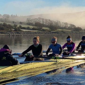 Ladies boat club rowing